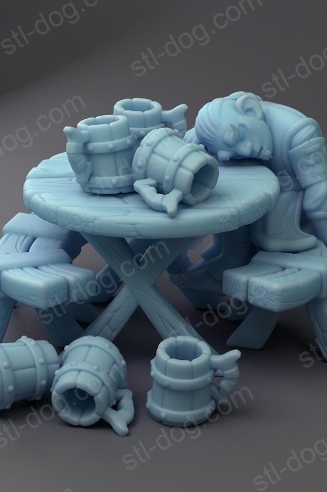 双神女神微缩模型－酒馆